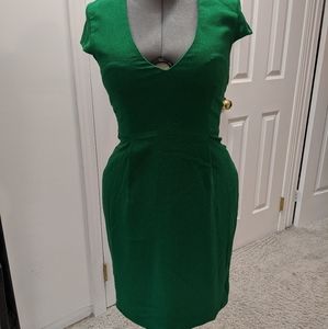 NWT Emerald green crepe dress